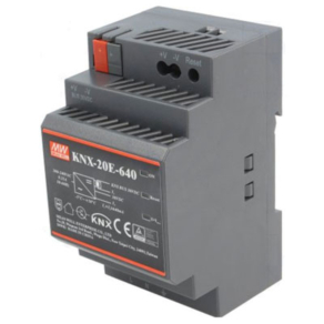   EIB/KNX DIN sínre szerelhető kapcsolóüzemű tápegység, Vin: 85-264 VAC/254-370 VDC, Vout: 30 VDC Mean Well KNX-20E-640,