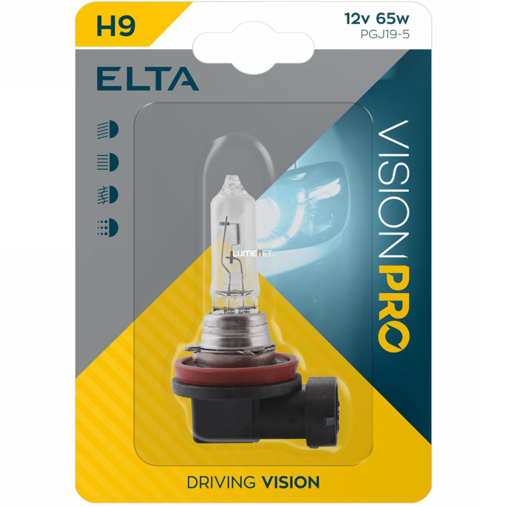 Elta Vision Pro H9 autóizzó 12V 65W, 1db/bliszter
