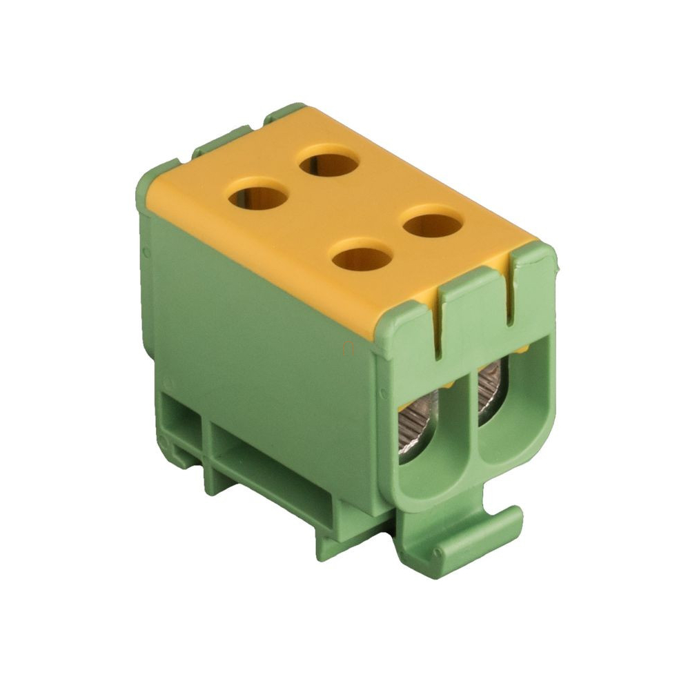 Fővezeték sorkapocs 2x 50/2x50 (6-50mm2) z/s UK 50/2 PE, 2090203 Pollmann