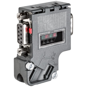   Siemens 6ES7972-0BB42-0XA0 PROFIBUS busz csatlakozó, 90 fokos, maximum 12Mbit/s, PG csatlakozóval