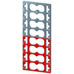   Siemens 6ES7193-6CP01-2MA0 ET 200SP színkódolt címke, színkód: CC01, szürke/piros, 10 db/csomag