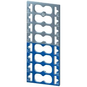   Siemens 6ES7193-6CP02-2MA0 ET 200SP színkódolt címke, színkód: CC02, szürke/kék, 10 db/csomag