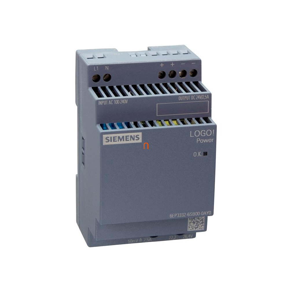 Siemens 6EP3332-6SB00-0AY0 LOGO! tápegység 100-240VAC 24VDC/2,5A