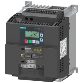   Siemens 6SL3210-5BB22-2BV1 frekvenciaváltó, 1x200-240VAC 2,2kW/11,0A, beépített C1 szűrővel, BOP panellel, Siemens V20 Sinamics