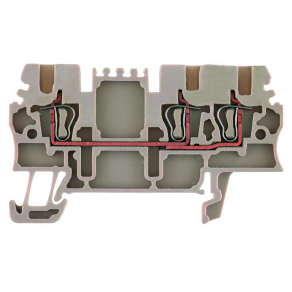   Átmenő sorkapocs ZDU 1.5/3AN (0,05-1,5mm2), 500V/17,5A, bézs 1775530000 Weidmüller