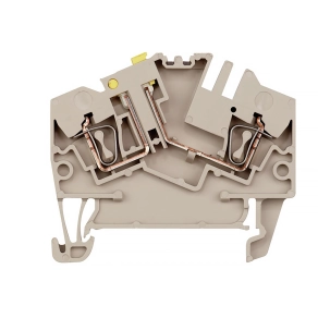   Weidmüller mérő-bontó sorkapocs 2,5mm2, sötétbézs ZTR 2.5-2 1779010000
