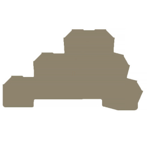   Sorkapocs véglap W sorozathoz AP DLD2.5 DB, bézs, 1784210000 Weidmüller