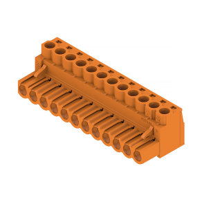   NYÁK dugaszoló csatlakozó, hüvelyes csatlakozó, 5.00 mm BLZP 5.00HC/12/180 SN OR BX 1954390000 Weidmüller