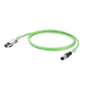   Profinet csatlakozókábel, M12/RJ45 Cat.5e, PUR, 5méter 1044470050 Weidmüller