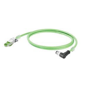  Profinet csatlakozókábel, pipa, M12/RJ45 Cat.5e, PUR, 5méter 1059760050 Weidmüller