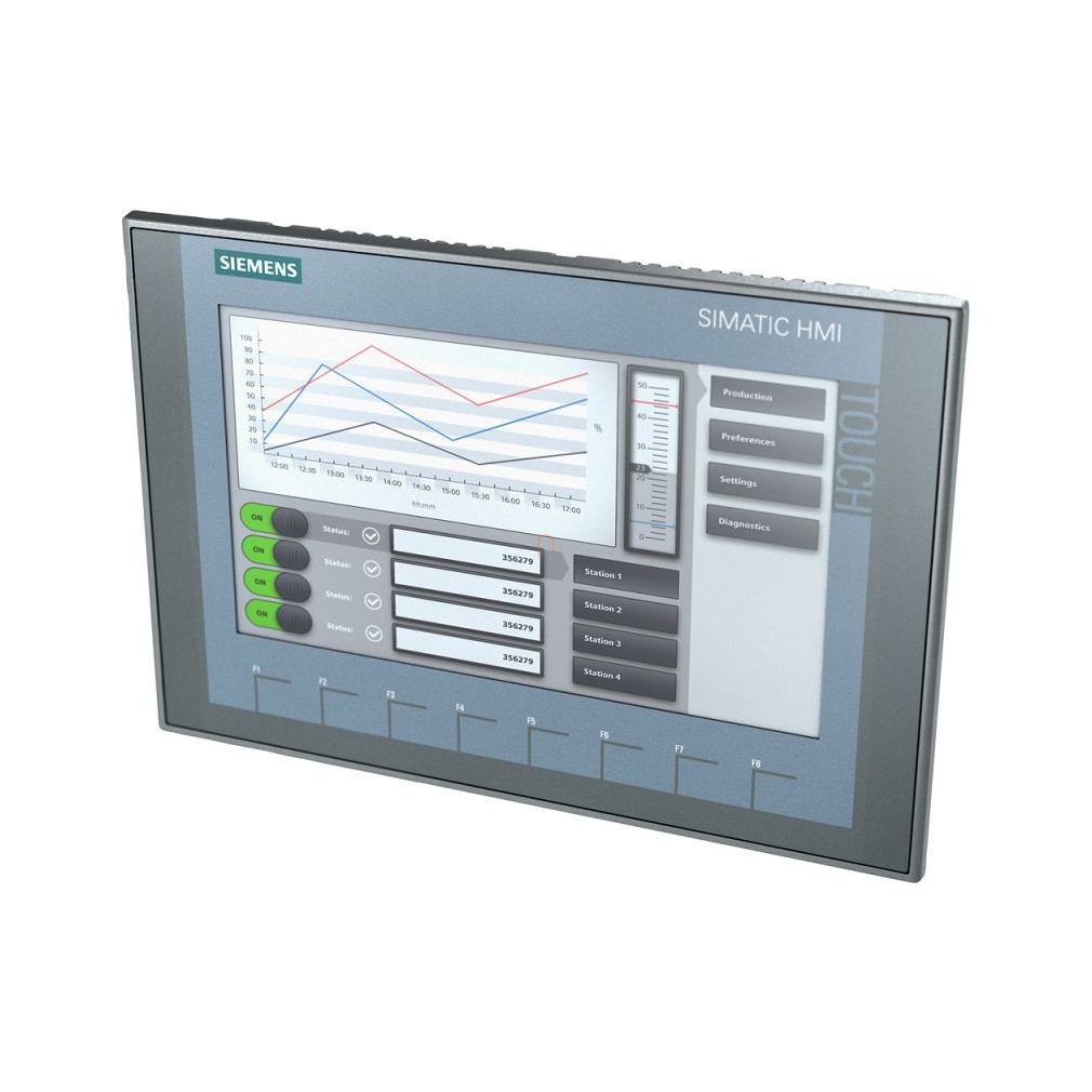 Siemens 6AV2123-2JB03-0AX0 KTP900 Basic PN, 9 col TFT (LCD), 800x480, érintő+key, PROFINET, 10Mb / 256kB
