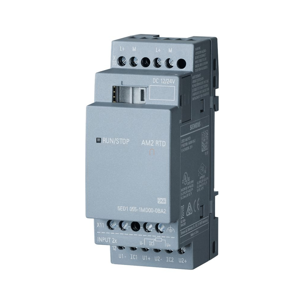 Siemens 6ED1055-1MD00-0BA2 LOGO! AM2 PT 100 2 analóg bemenet, PT100 -50 °C ... +200 °C [LOGO! 8-hoz]