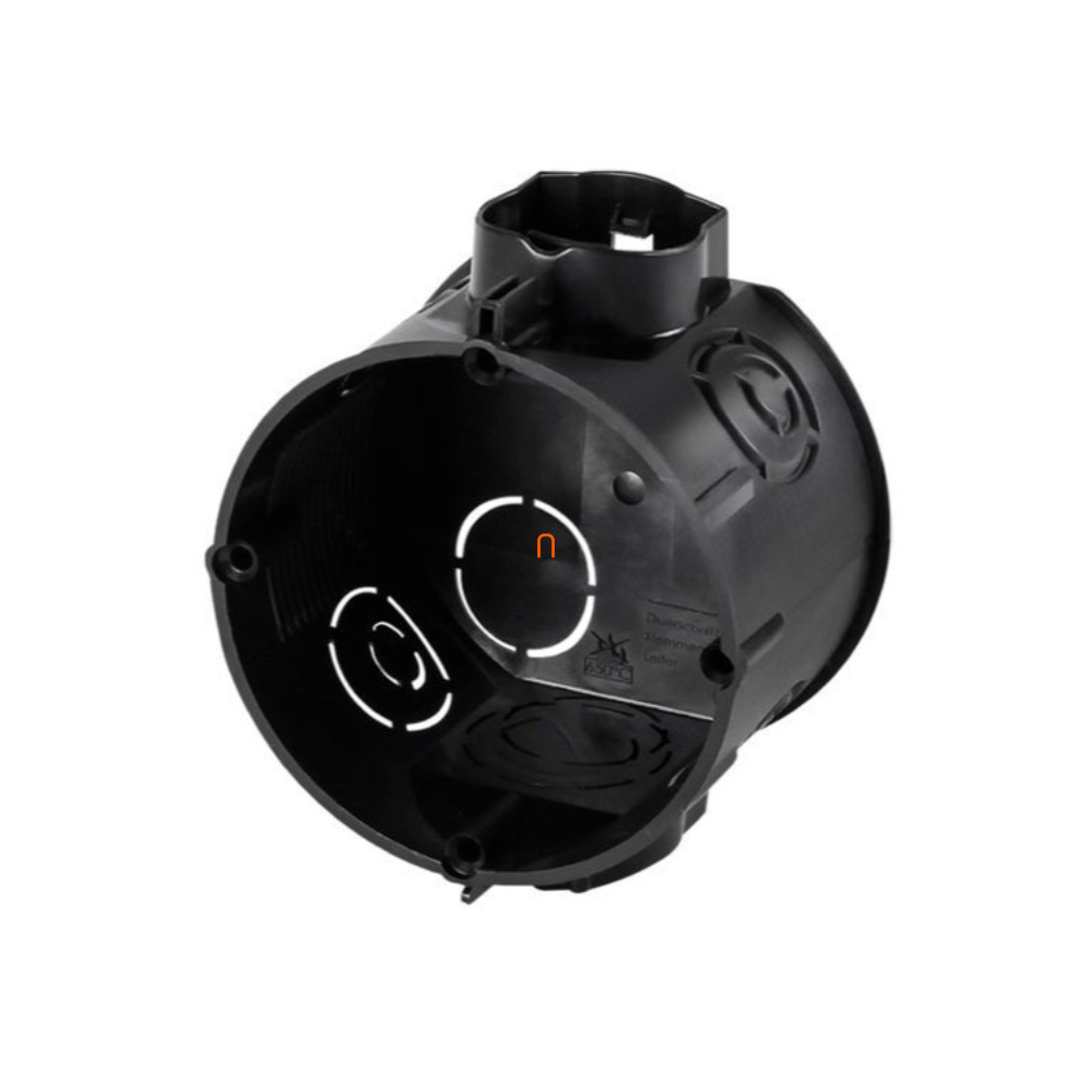 Műanyag doboz 65mm, perforált, sorolható, E-106 F-Tronic