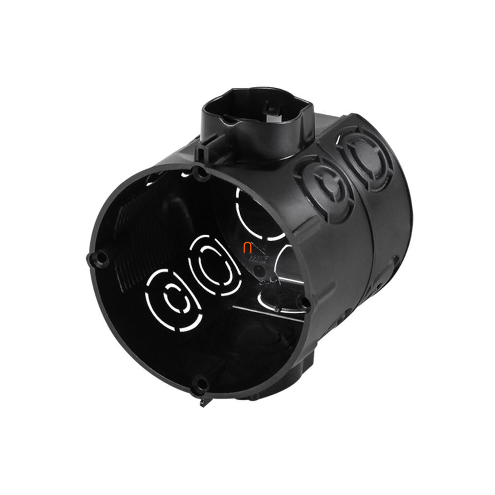 Műanyag doboz 65mm, perforált, sorolható, 65mm mély, E107 M25 F-Tronic