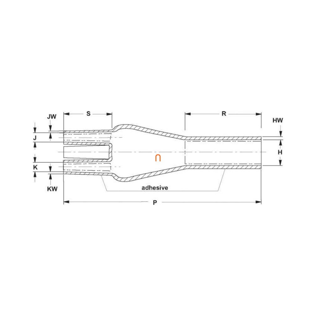 Raychem 502K016/S zsugor végelzáró - elágazóidom 1kV,4x(50-150) mm2 C52918N001