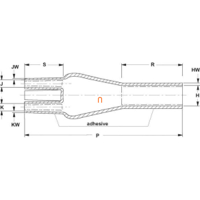  Raychem 502K016/S zsugor végelzáró - elágazóidom 1kV,4x(50-150) mm2 C52918N001
