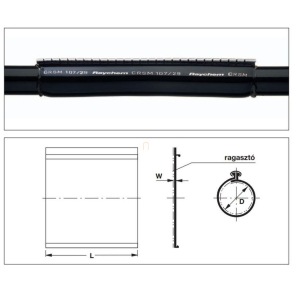   Raychem CRSM-143/36-1500 javító mandzsetta, átmérő 33-86mm, 4X95-..  091525-000