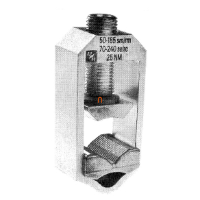   Raychem HEL-5837 V-csatlakozó kengyel, 2 részes, 95-240sm (dupla) 717774-000