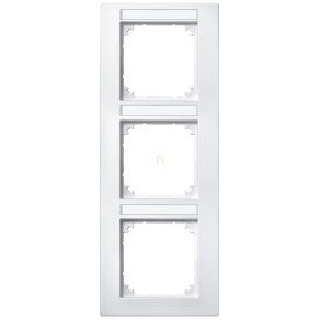   Schneider Merten M-Plan feliratozható hármas keret, függőleges, mattfehér 476319