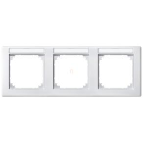   Schneider Merten M-Smart feliratozható hármas keret, vízszintes, mattfehér 473319