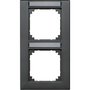   Schneider Merten M-Plan feliratozható kettes, függőleges keret, antracit 476214
