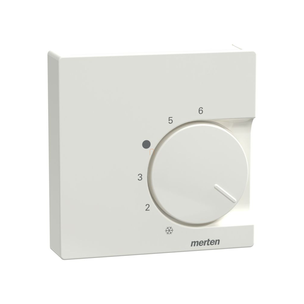 Merten Fedlap, váltóérintkezős termosztáthoz, System-M, polárfehér 534719 Schneider