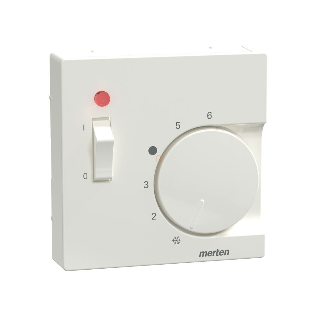 Merten Fedlap kapcsolós termosztátokhoz, System-M, polárfehér 534819 Schneider