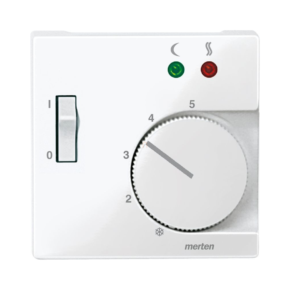 Merten Fedlap, padlótermosztáthoz, System-M, polárfehér 534919 Schneider