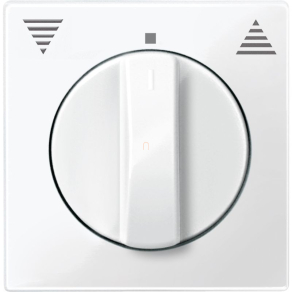   Schneider Merten Fedlap, forgatógombos redőnynyomóhoz, System-M, polárfehér 567119