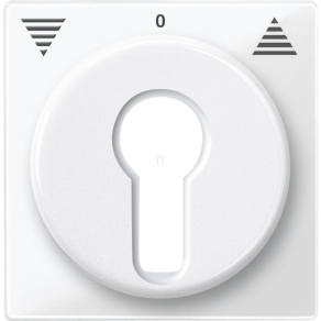   Schneider Merten Fedlap, kulcsos redőnyvezérlőhöz, System-M, polárfehér 319419