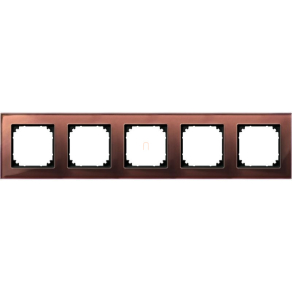   Schneider Merten M-Plan ötös keret, mahagónibarna (üveg) 489515