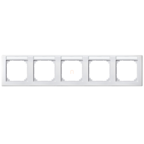   Schneider Merten M-Smart feliratozható ötös keret, vízszintes, mattfehér 473519