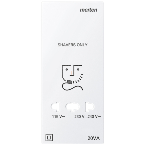   Schneider Merten Fedlap, borotva aljzathoz, System-M, mattfehér 213519