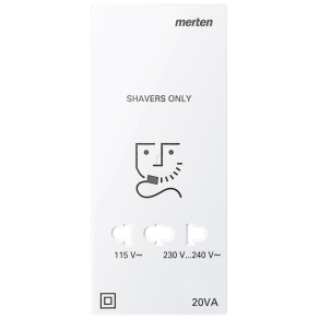   Schneider Merten Fedlap, borotva aljzathoz, System-M, polárfehér 213619