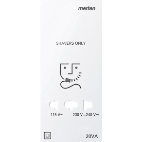 Schneider Merten Fedlap, borotva aljzathoz, System-M, polárfehér 213619