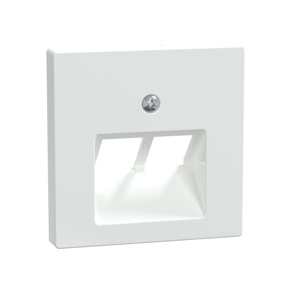 Merten Fedlap, 2xRJ45 aljzathoz, döntött, System-M, aktívfehér 296125 Schneider