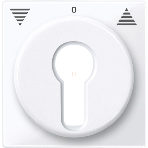   Schneider Merten Fedlap, kulcsos redőnyvezérlőhöz, System-M, aktívfehér 319425