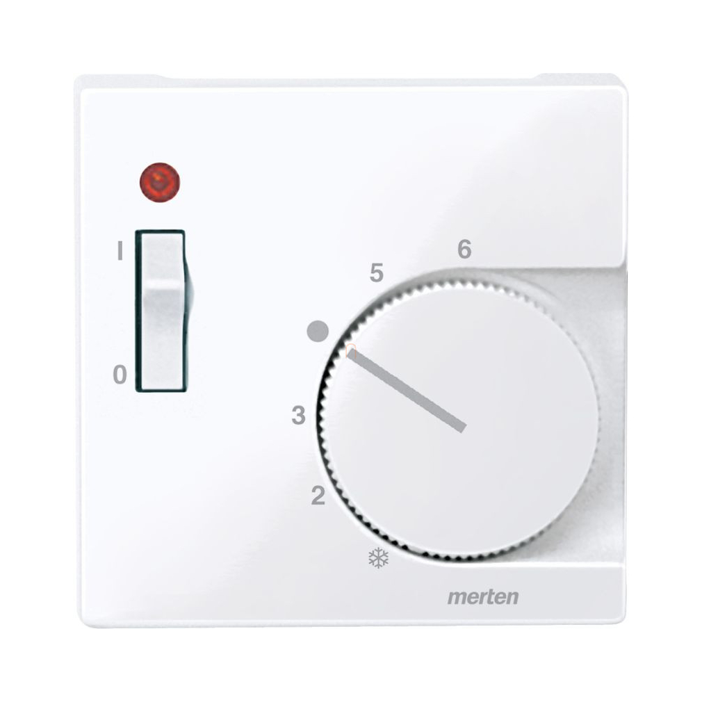 Merten Fedlap kapcsolós termosztátokhoz, System-M, aktív fehér, antibakteriális 534825 Schneider