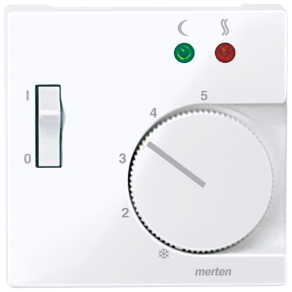   Schneider Merten Fedlap, padlótermosztáthoz, System-M, aktívfehér 534925