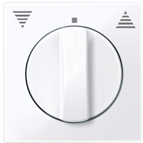   Schneider Merten Fedlap, forgatógombos redőnynyomóhoz, System-M, aktívfehér 567125