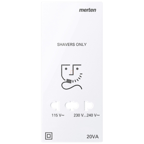   Schneider Merten Fedlap, borotva aljzathoz, System-M, aktívfehér 213625