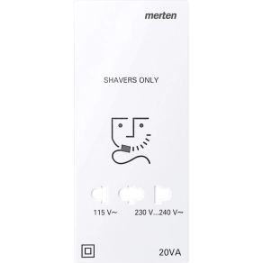 Schneider Merten Fedlap, borotva aljzathoz, System-M, aktívfehér 213625