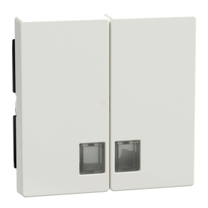   Schneider Merten Dupla billentyű, átlátszó fényjelző ablakokkal, System-M, polárfehér 438519