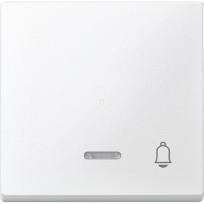   Schneider Merten Billentyű, csengőjellel, fényjelzős funkciókhoz, System-M, mattfehér 430819