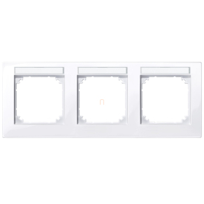   Schneider Merten M-Plan feliratozható hármas keret, vízszintes, aktívfehér 514325