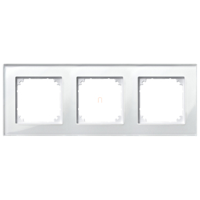   Schneider Merten M-Plan hármas keret, gyöngyfehér (üveg) 489319