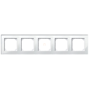   Schneider Merten M-Plan ötös keret, gyöngyfehér (üveg) 489519