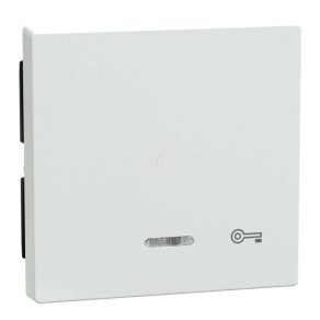   Merten Billentyű, kulcsjellel, jelzőfényes funkciókhoz, System-M, aktív fehér, antibakteriális 435325