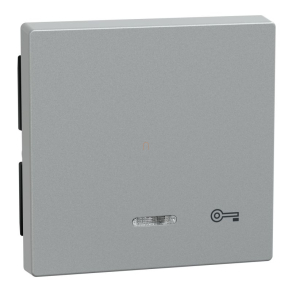   Schneider Merten Billentyű, kulcsjellel, jelzőfényes funkciókhoz, System-M, alumínium 430760