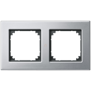 Schneider Merten M-Plan kettes keret, platina (fém) 475260